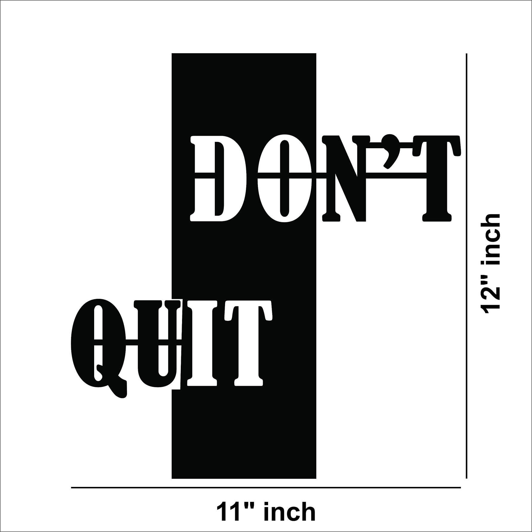 The dimensional image of the product which is 12 inch by 11 inch.