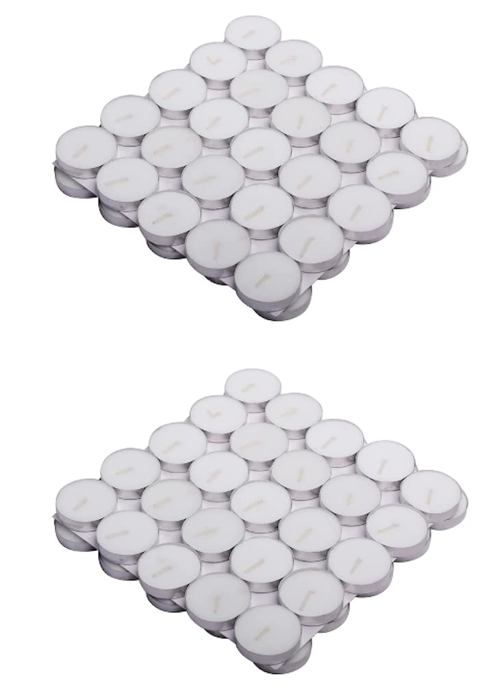 long-burning smokeless tealight candles pack of 50 votive candles
