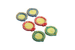 Colorful decorative candle diyas 