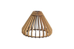 Matte black cage‑style ceiling pendant lamp with glowing Edison bulb and black hanging cord