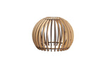 Matte black cage-style ceiling pendant lamp hanging 