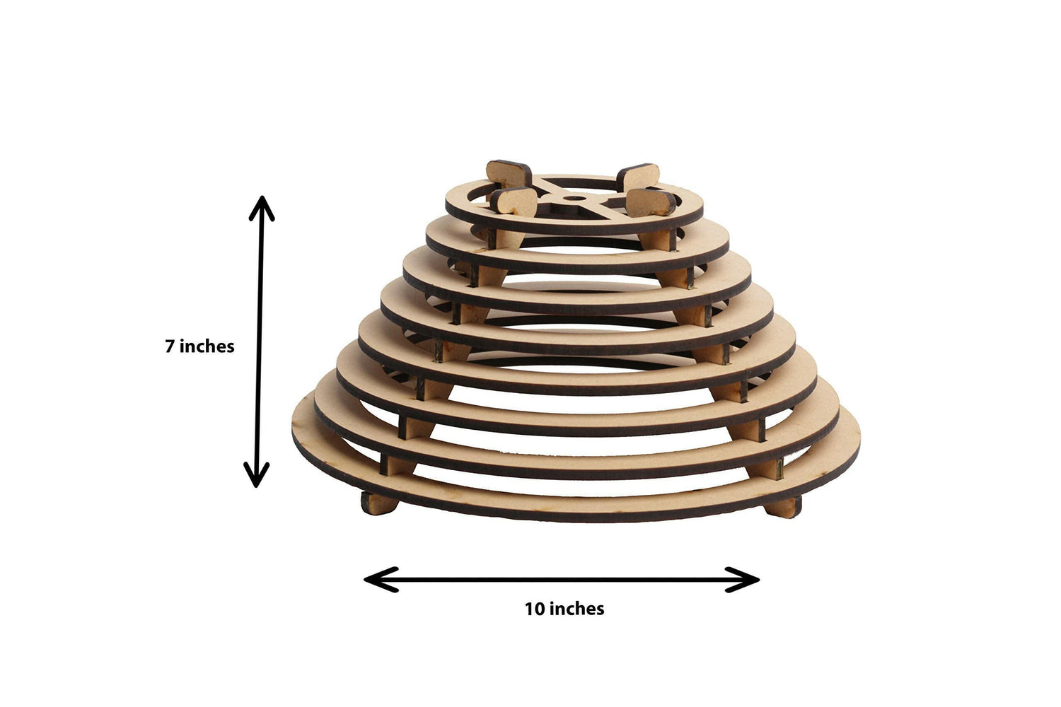The dimensional picture of the product with dimensions 7 inch by 10 inch.