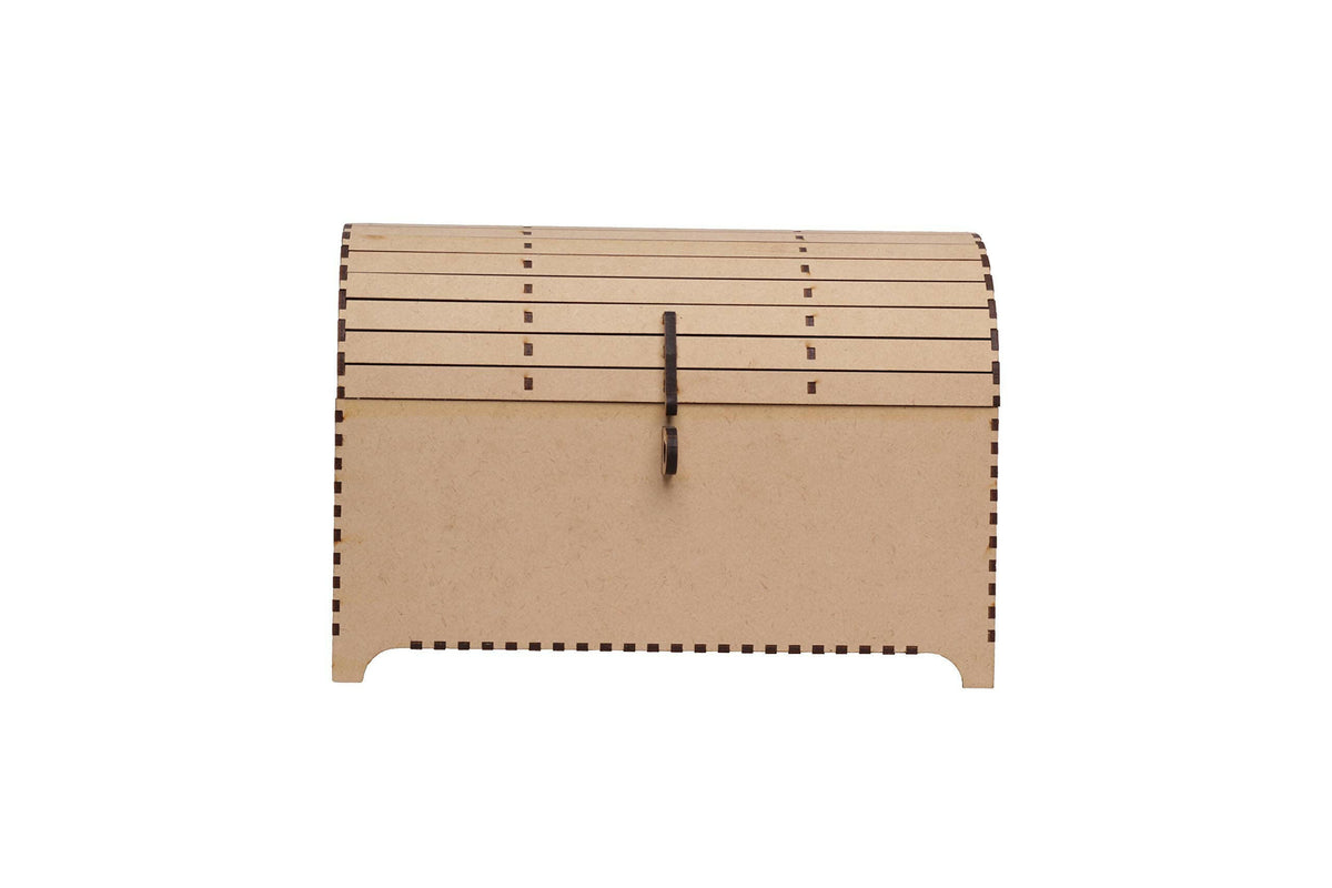 MDF treasure box wooden storage chest multipurpose keepsake organizer
