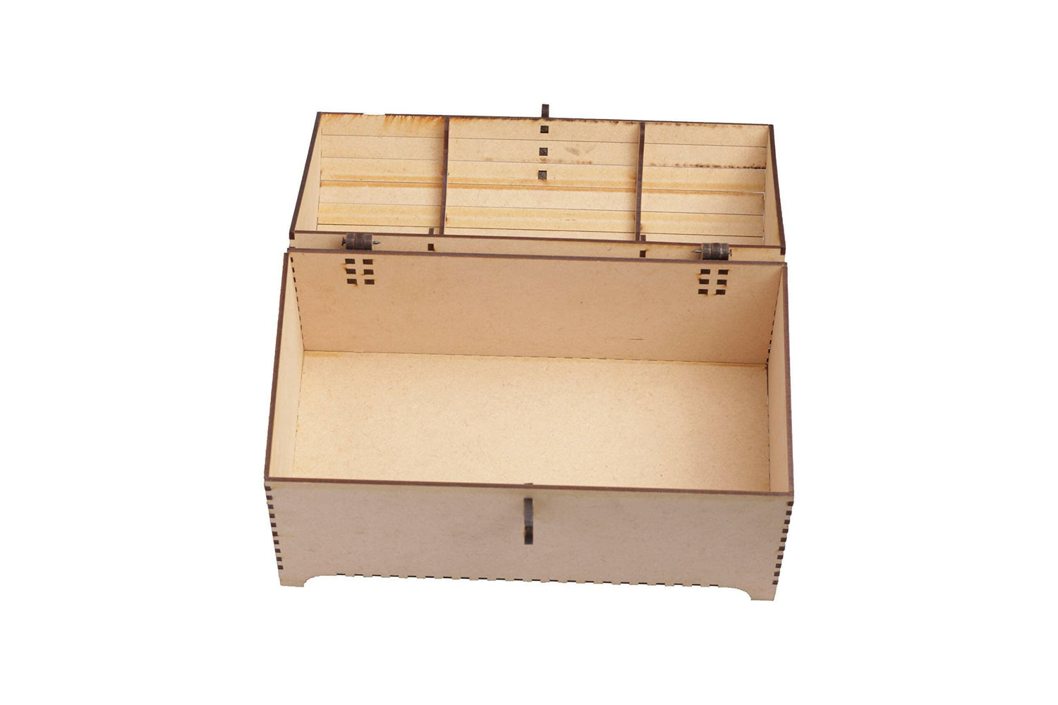 MDF treasure box wooden storage chest multipurpose keepsake organizer
