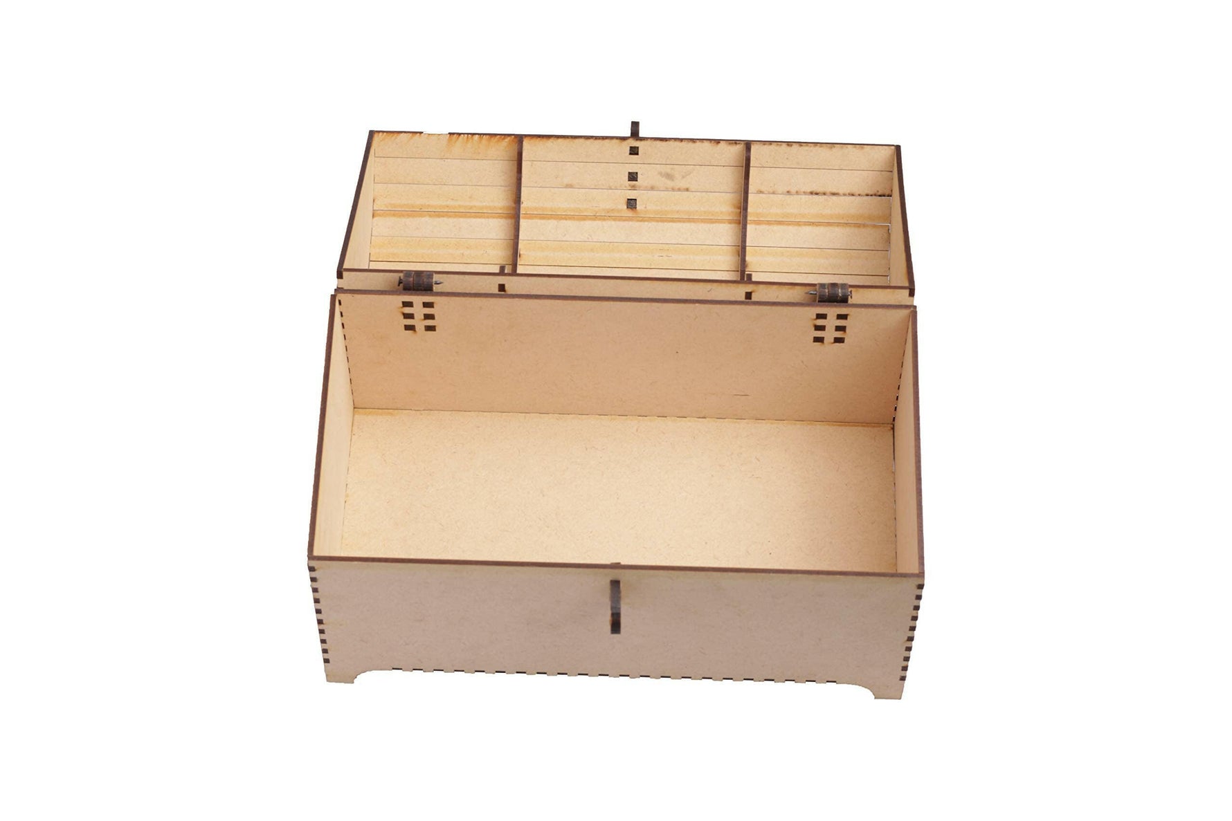 MDF treasure box wooden storage chest multipurpose keepsake organizer
