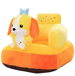 Dog-shaped plush baby sofa seat for toddlers