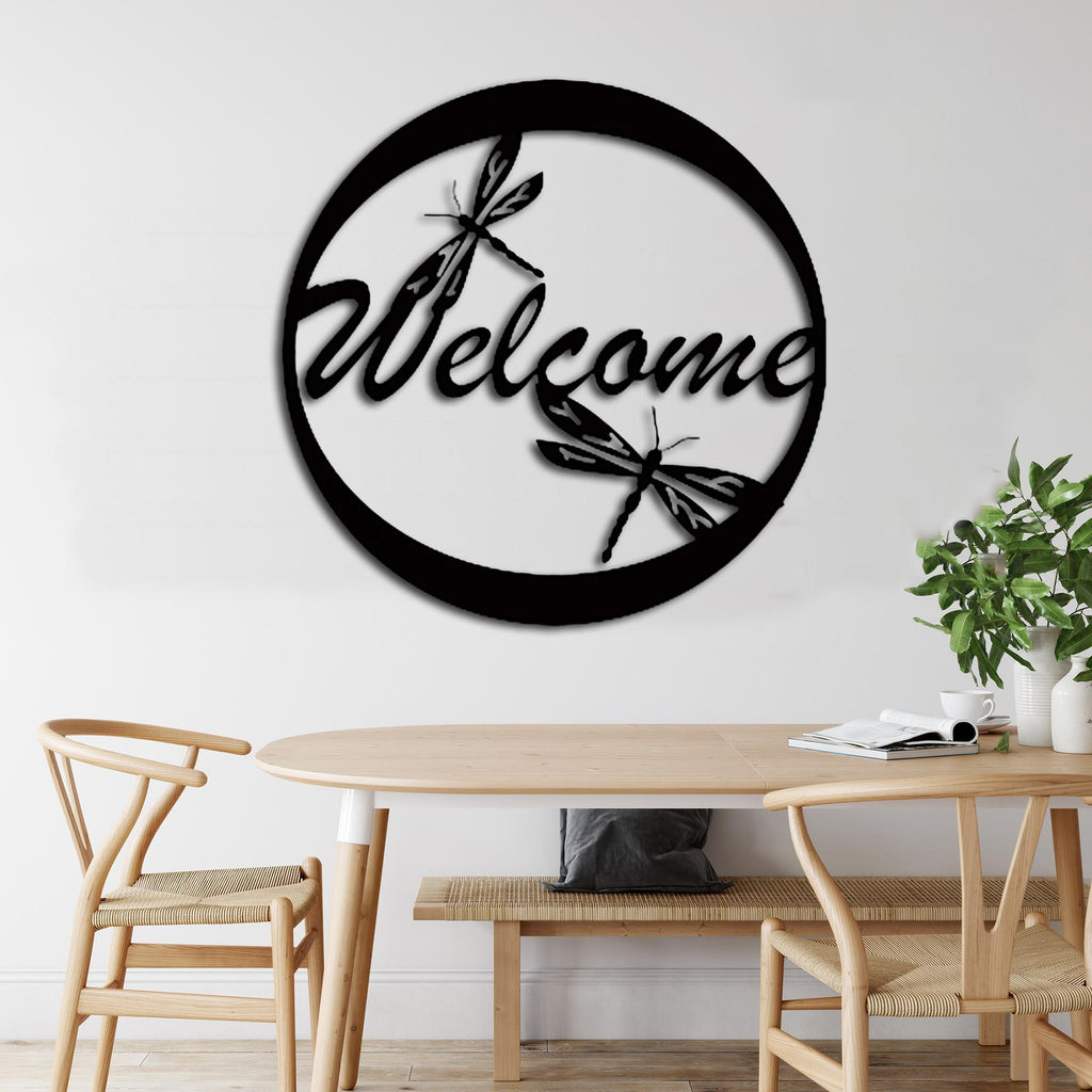 Welcome Home Quoted MDF Wooden Wall Art Hanging