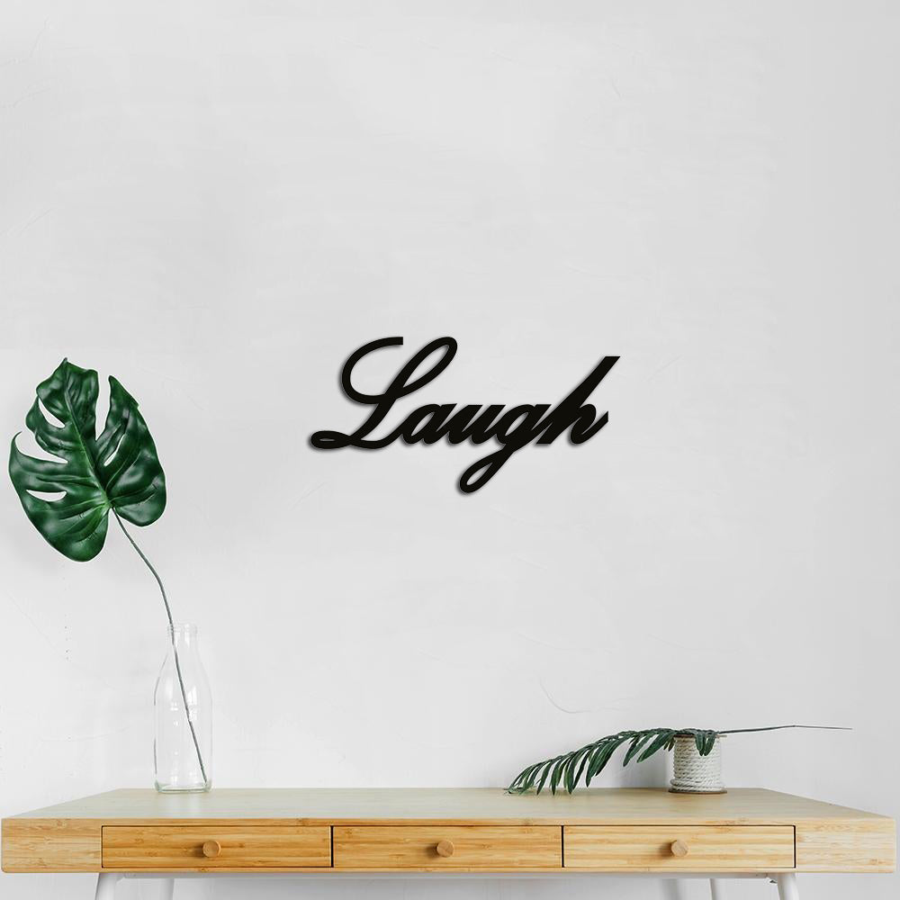 Dbeautify's Quoted Laugh MDF Wooden Modern Wall Art Hanging For Home Decor - Dbeautify- Beautifying Your World