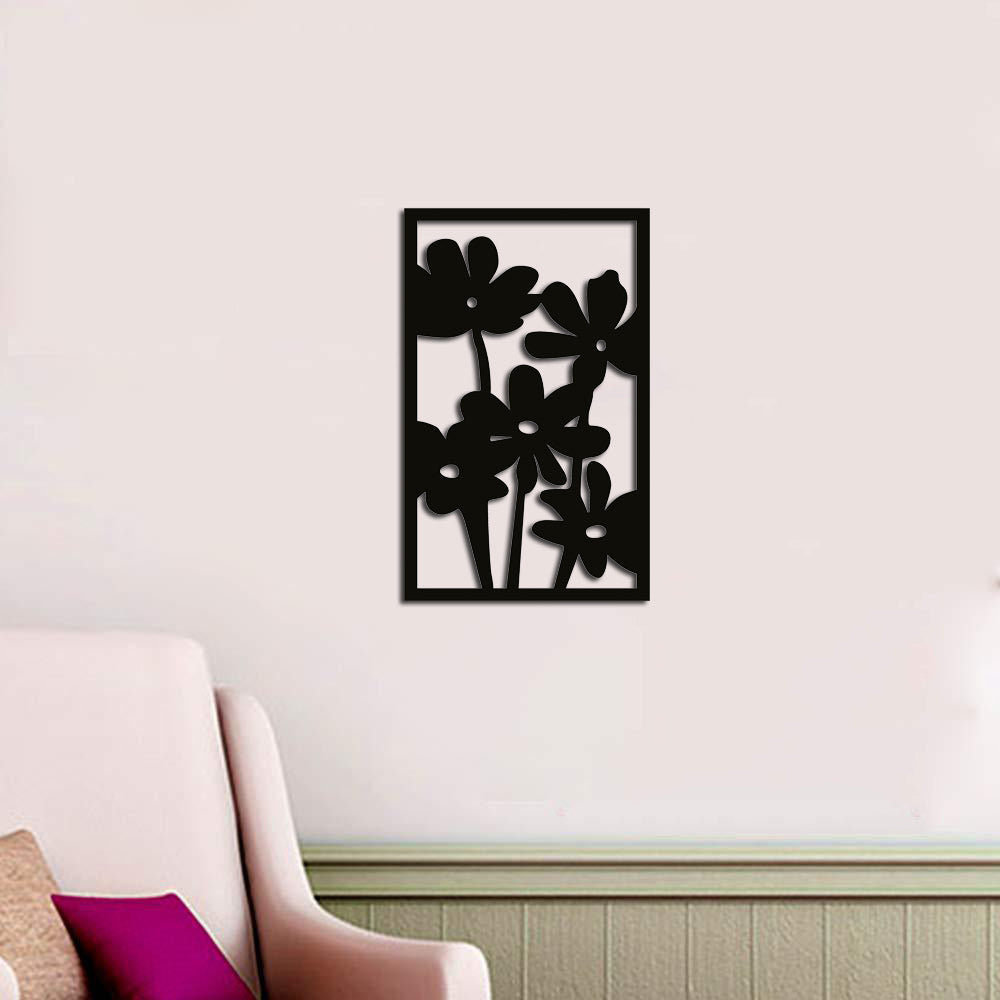 Floral Design MDF Wooden Modern Wall Art Hanging